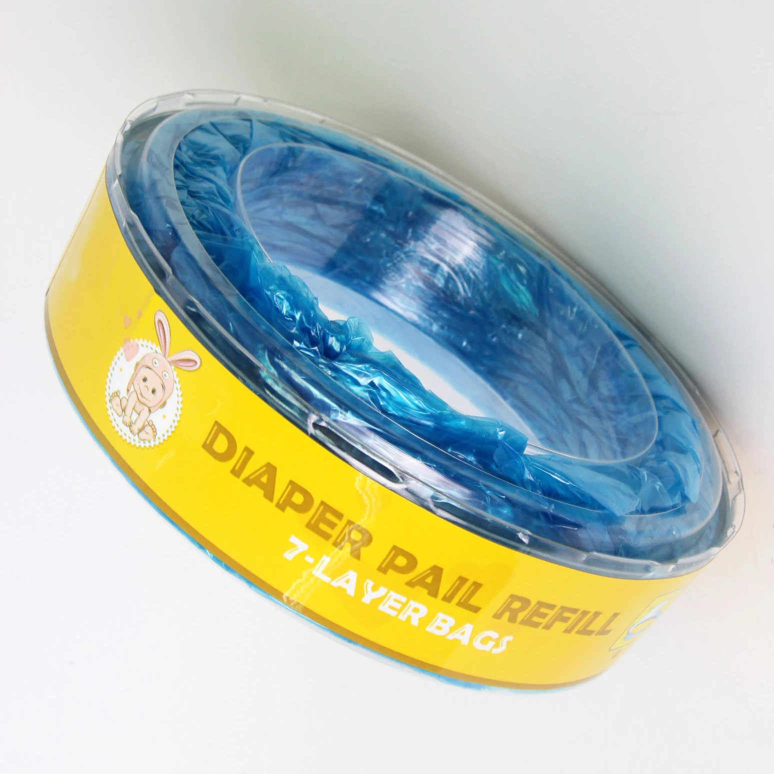 Cubo de pl&aacute;stico para pa&ntilde;ales de beb&eacute;, bolsas de basura de repuesto, Ideal para Genie, Angelcare, 4 Uds.-3