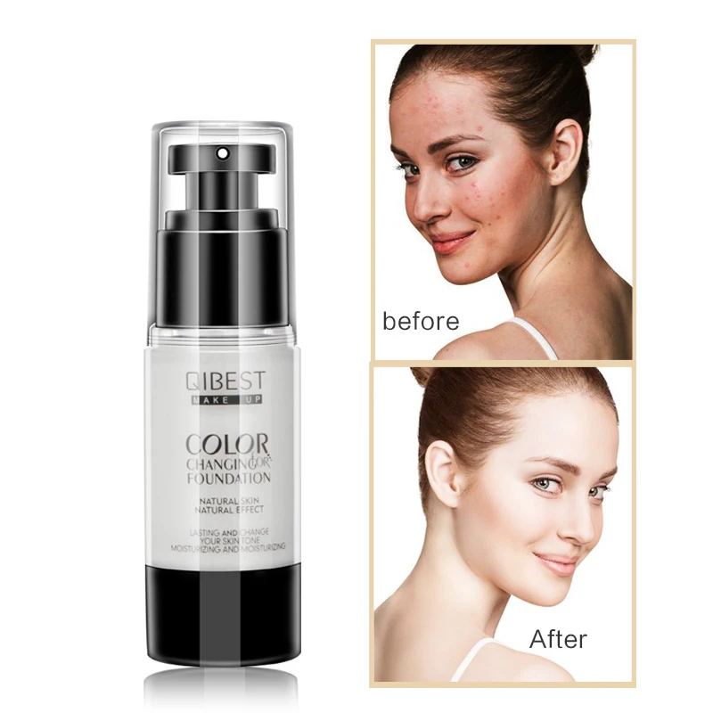 30 мл меняющая цвет основа для макияжа контроль жирности жидкость лица осветление