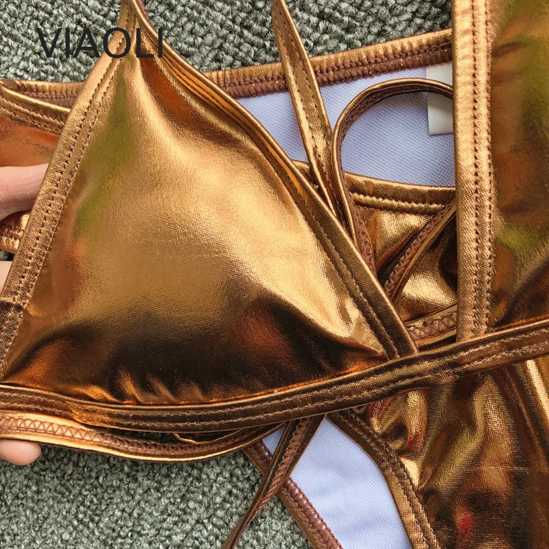 Купальник Летний Новый горячий сексуальный Однотонный женский комплект бикини