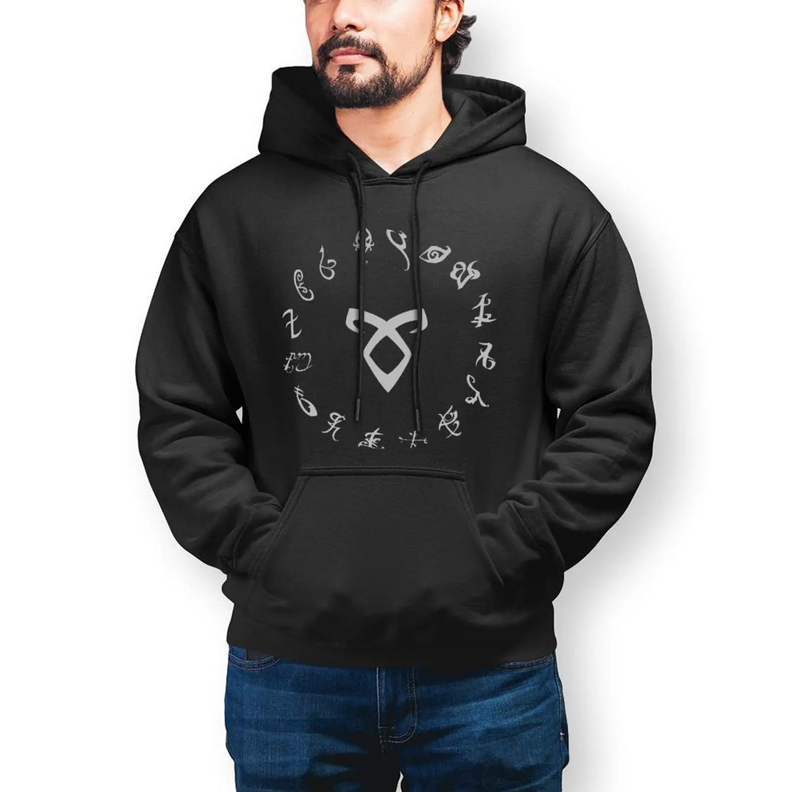 

Shadowhunters Hoodie Cotton Warm Hoodies Fashion Long Length Outdoor Pullover Hoodie XXX Men