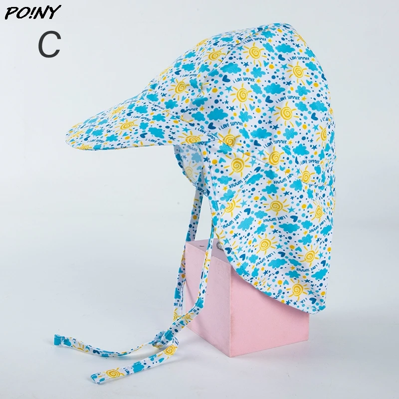 

Protection Cotton Bucket Hat Summer Newborn Unisex Baby Kids Sun Cap Solid Floral Print Hat Bandage Closed Fishing Cup