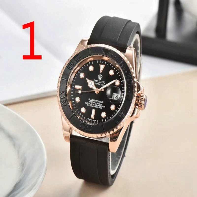 

Fashion Men's Luxury Designer Mechanical Watch Classic Black Watch Steel Band Calendar Business Brand Watch Men's Gift 079