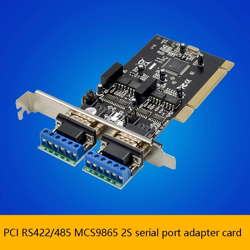 NEW-PCI для RS422 RS485 конвертер адаптер карта PCI 2 Порты и разъёмы / серийный карты MCS9865