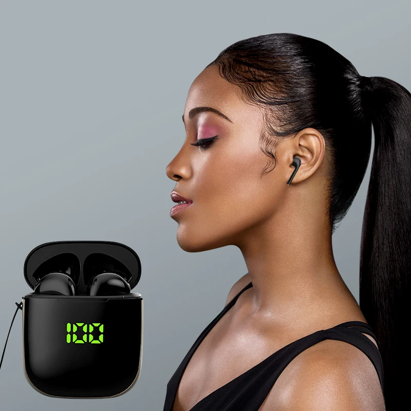 

Wireless Headphones Fingerprint Touch Bluetooth 5.0 Earphone Bass Stereo Headsets Sport Waterproof Earbuds With Microphone