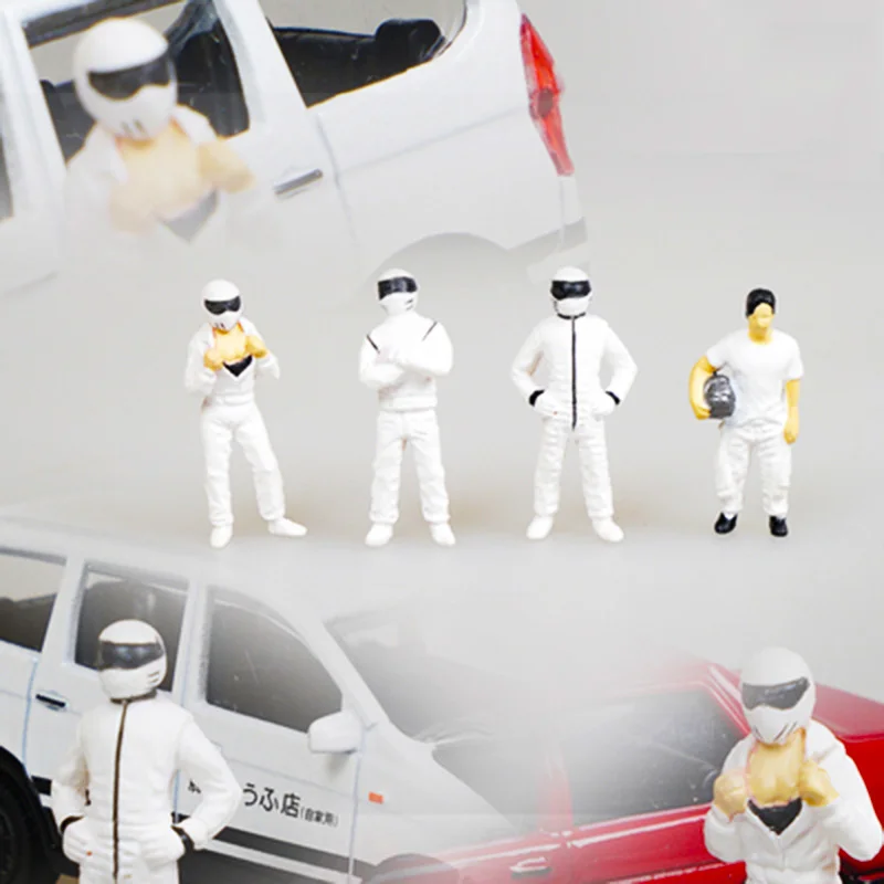 a 1/64 racer кукла "водитель" модель автомобиля сцена моделирование автомобиля коллекция инструментов для украшения ногтей аксессуары для украшения - Цвет: a