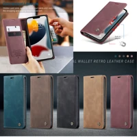 caseme 013 luxury magnetic pu leather case stand cover for iphone 13 mini13 pro13 pro max phone wallet shell skin flip cases