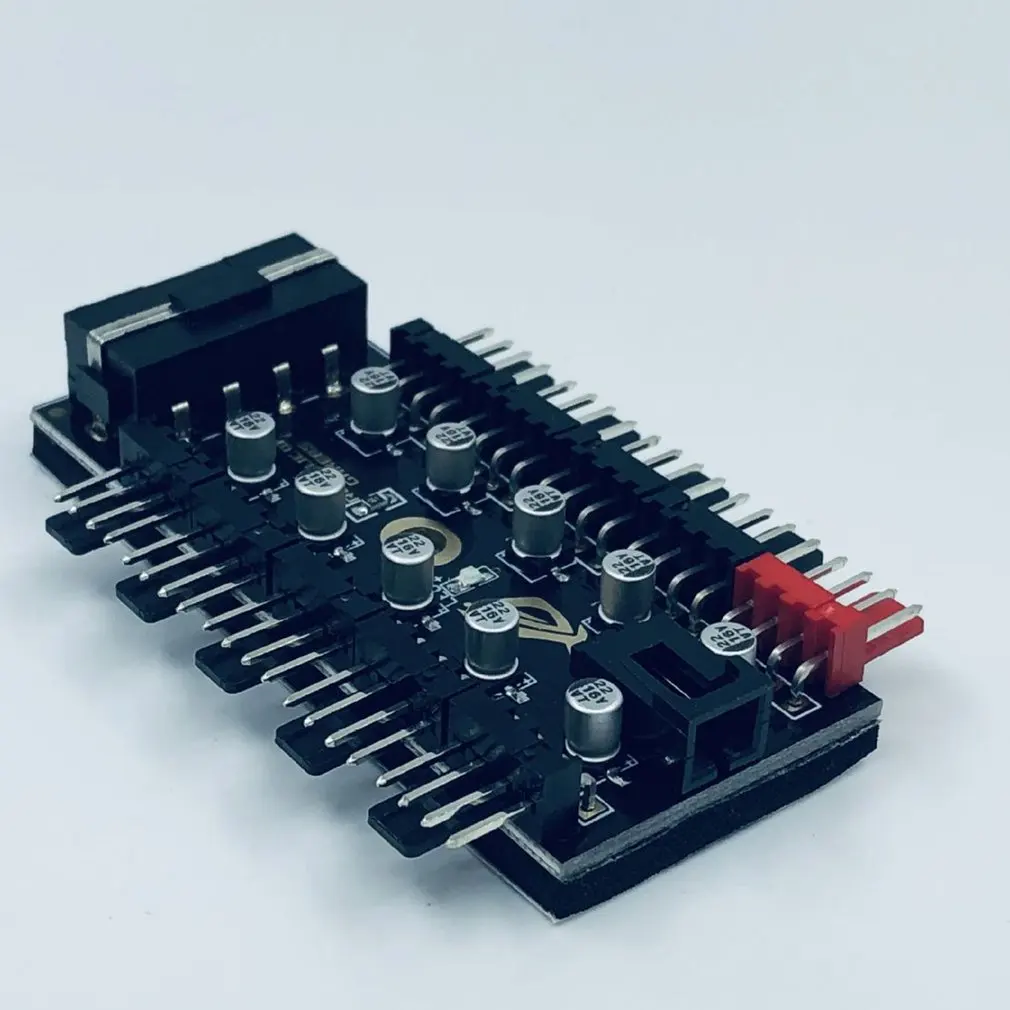 

Intelligent Temperature Control Pwm 4pin Fan Hub 10 Way Controller Big 4p Port Sata Port Power Supply Big 4p Power Supply