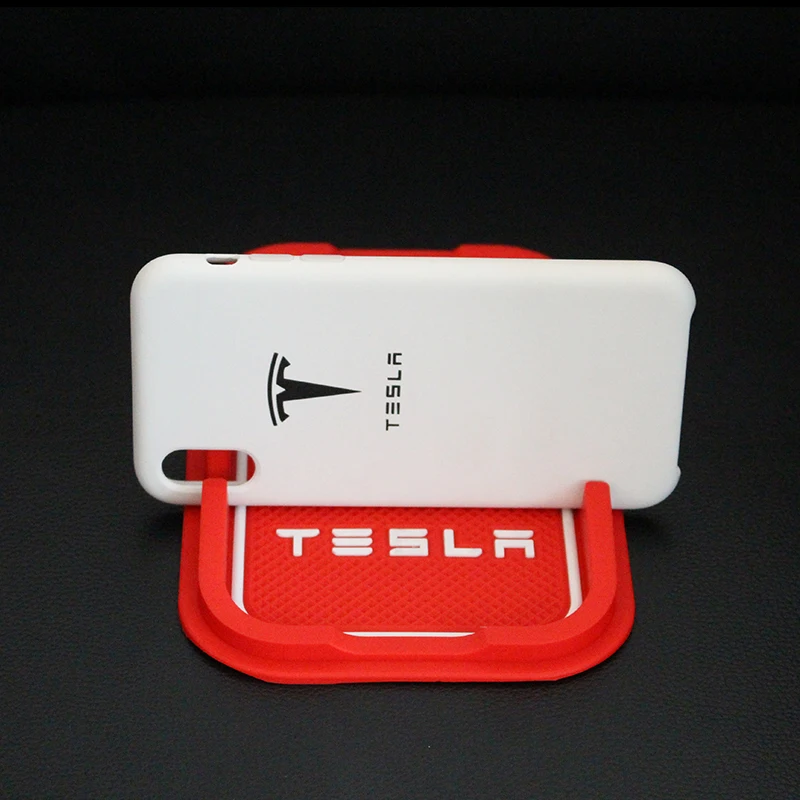 Автомобильный коврик для телефона Model3 Tesla противоскользящий силиконовый Model 3