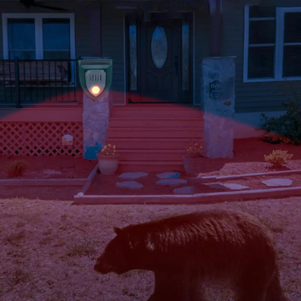 Warning Animal Repeller-- Scarecrow W/ LED Ultrasonic Waterproof Burglar Alarm Repellent Defender for Barn Yard Cat Bat | Дом и сад