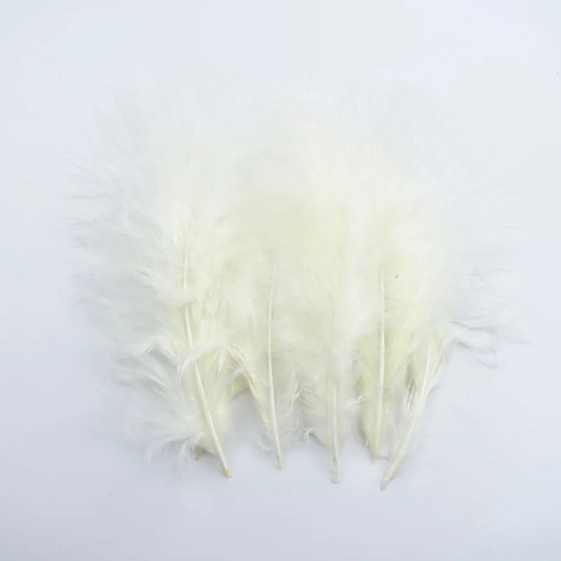 Off White 20 шт/партия Перья Марабу индейки перо Белый фазан перья для ремесла перья для изготовления ювелирных изделий Свадебные Перья плащи - Цвет: Off White
