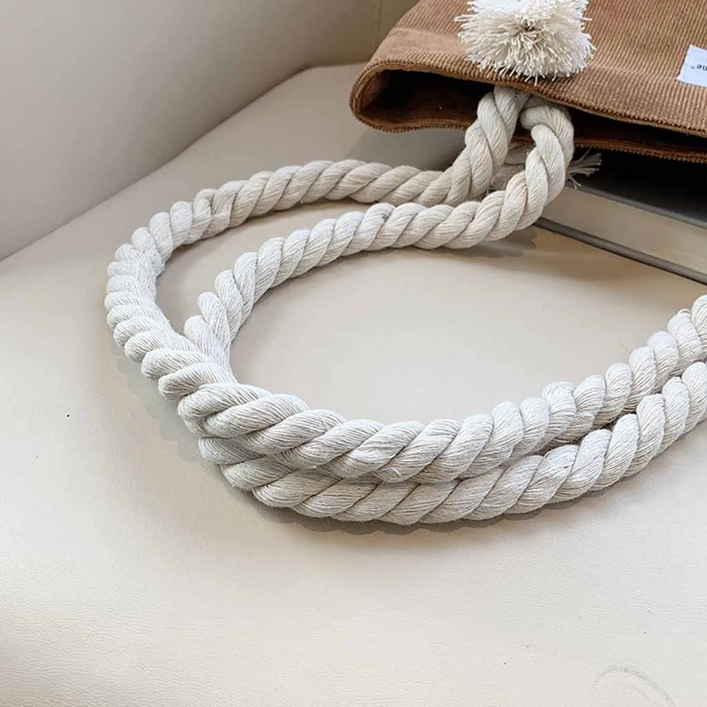 Large Canvas Bag For Women Corduroy Handbag Shoulder Bags Green Shopping waterproof bag girls Handbag1112#B | Багаж и сумки