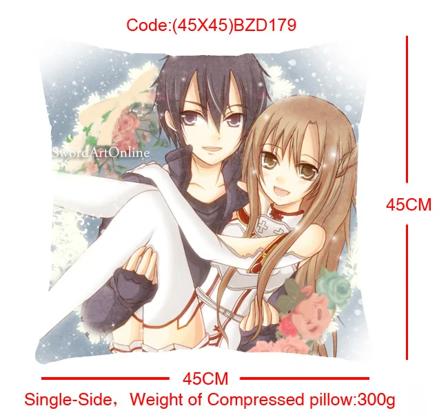 Stye 1 Sword Art Online Аниме заказной чехол для подушки дома спальни наволочки с