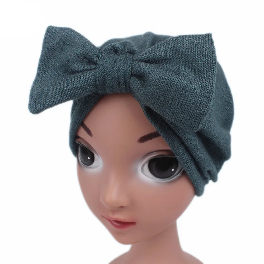 baby hat Warm Novelty Children Baby Girls Boho Hat Beanie Scarf Turban Head Wrap Cap Шапка детская newborn photography props |