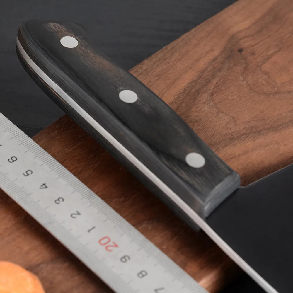 Qing Ножи ручной работы молоток нарезки Кливер Chop кости рыбы кухонный нож из