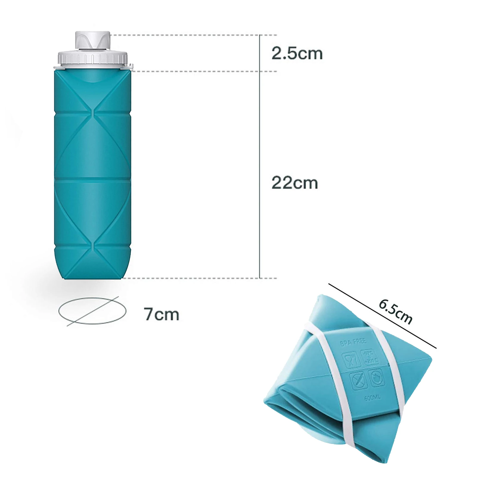 

Mini Folding Silicone Cup Portable Silicone Telescopic Drinking Collapsible Coffee Cup Multi-function Foldable Silica Mug Travel
