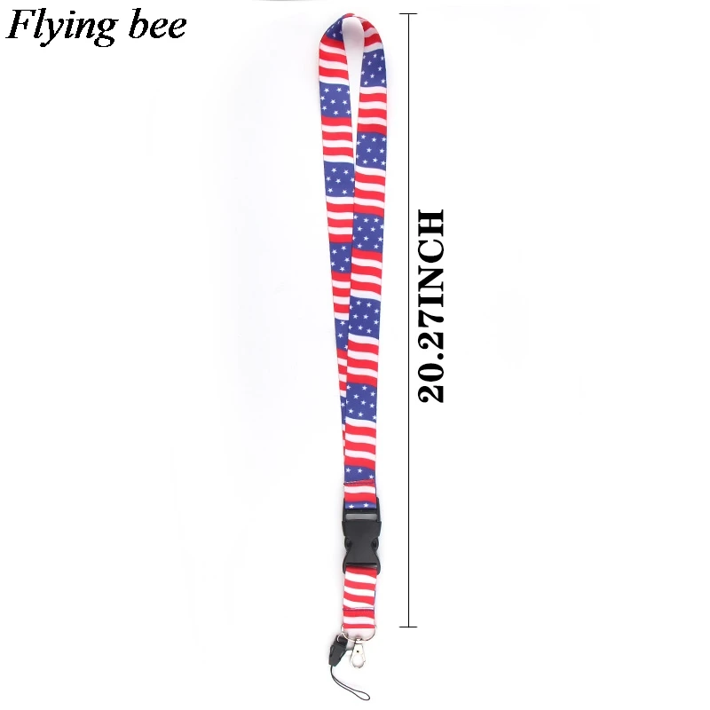 Flyingbee классные телефонные ремешки американский ремень для ключей бейдж