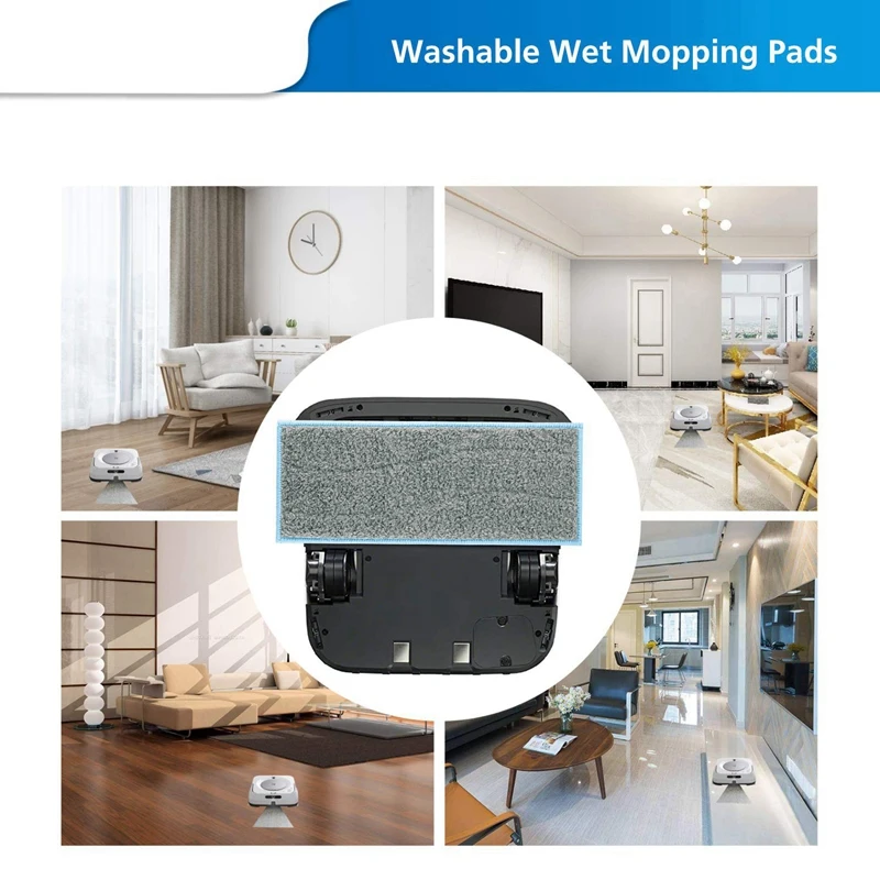 2 шт. влажные прокладки и сухие моющиеся многоразовые разделочные колодки для IRobot