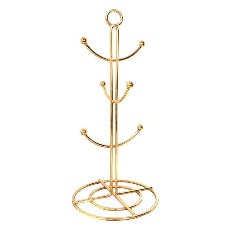 

Coffee Cup Holder Mug Storage Rack Tree Shape Hanging Drain Cups Holder for Countertop Kitchen Organizer