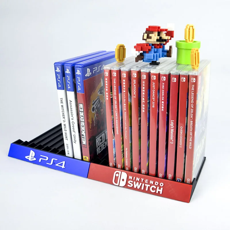 Полка для хранения игровых приставок с 3d рисунком держатель CD NS Switch ps4 ps5