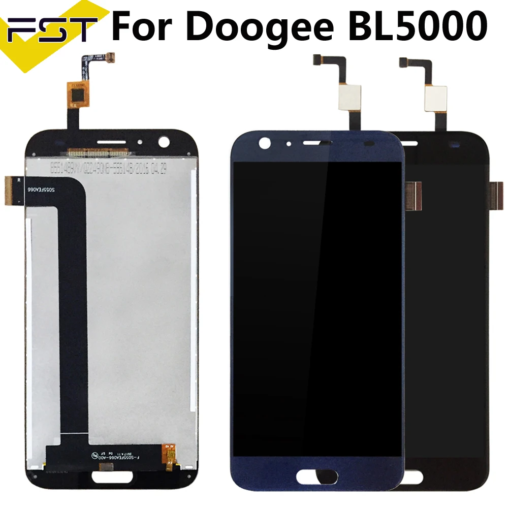 5 'черного/синего цвета Для DOOGEE BL5000 ЖК дисплей Дисплей + кодирующий