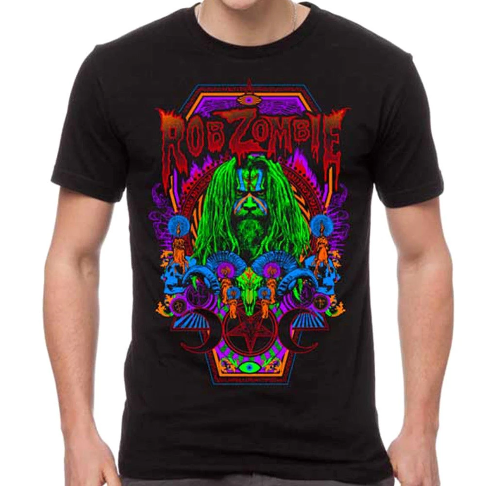 

Authentic ROB ZOMBIE Necro Color T-Shirt M L XL 2XL NEW Tops wholesale Tee custom Environmental printed Tshirt cheap wholesale