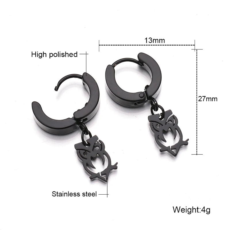 Серьги-подвески из нержавеющей стали для мужчин и женщин висячие ювелирные