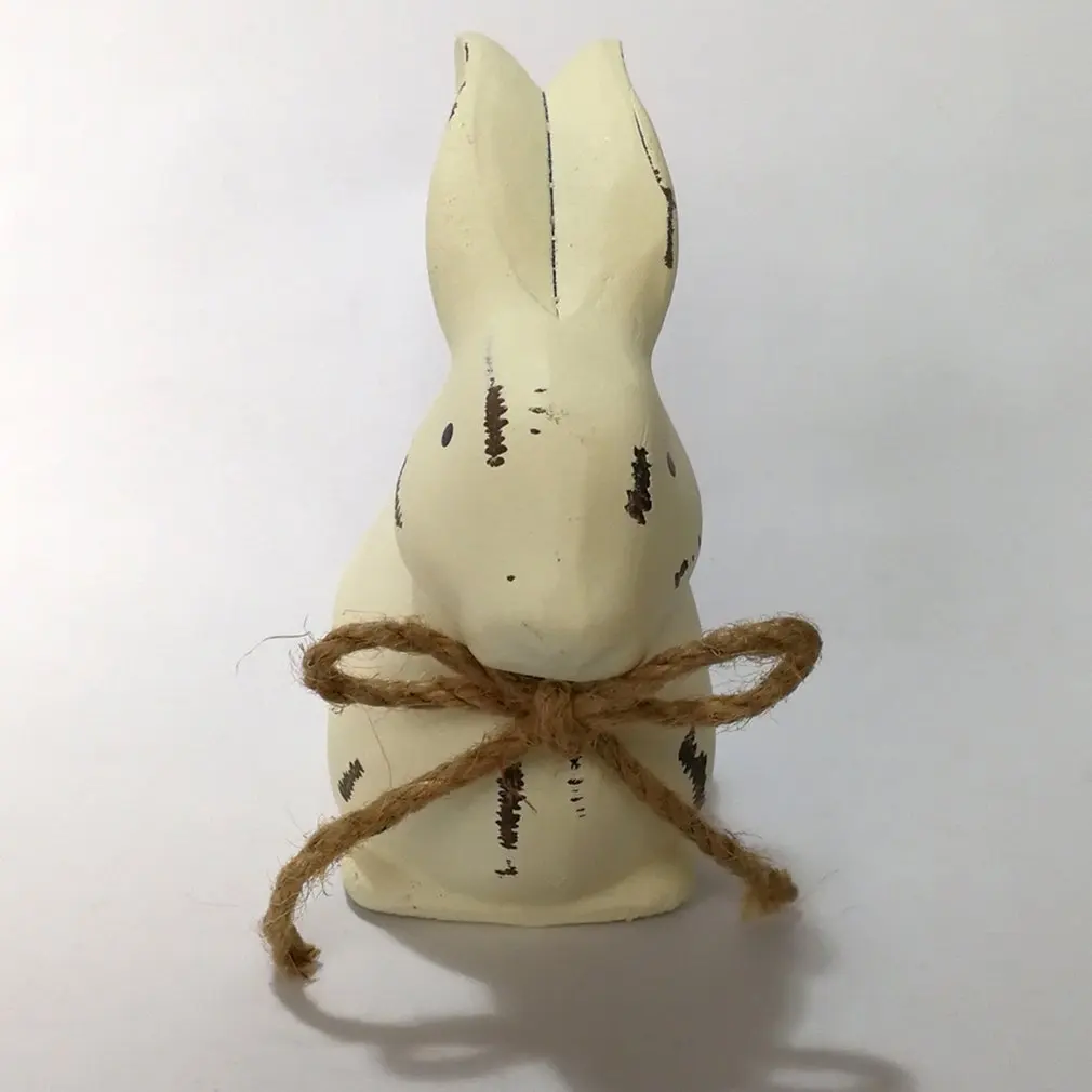 

Home Indoor Decoration Setting Rabbit Pendant Spring Garden Decoration Wooden Three-dimensional Easter Bunny Ornament