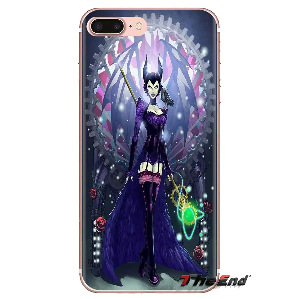For Huawei Honor 7X V10 6C V9 6A Play 9 Mate 10 Pro Y7 Y5 P8 P10 Lite Plus GR5 2017 curse Maleficent Stained Glass Soft TPU Case |