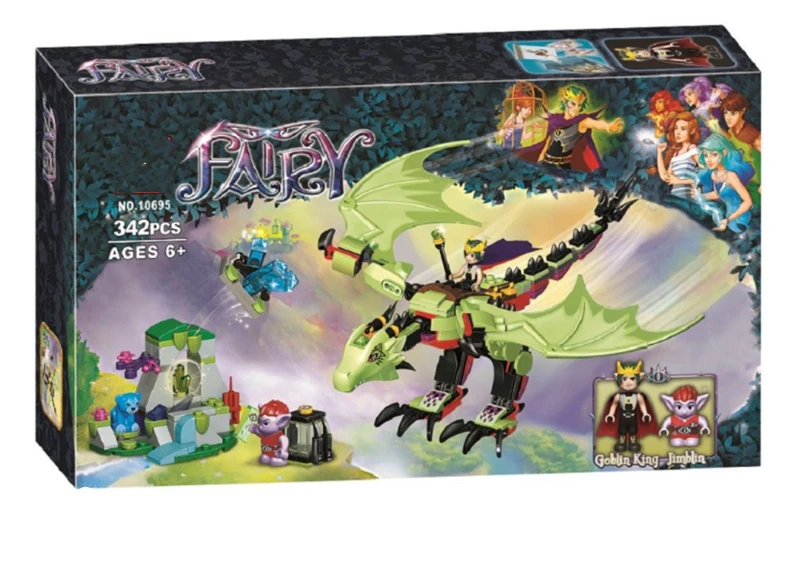 Новая серия Elves Goblin King's Evil Dragon совместима с 41183 конструкторами кирпичи игрушки