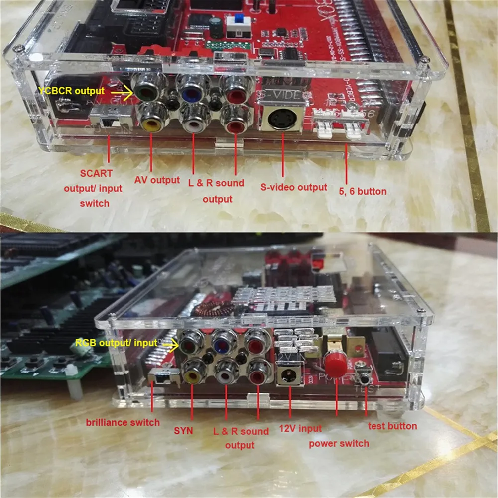 Для SNK V2.0 Super Gun JAMMA CBOX видео конвертер коробка для джойпада и Сатурна геймпад