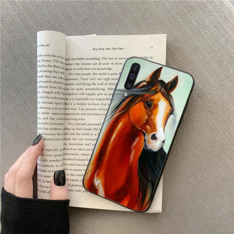 

horse Running Horse animal Phone Case For Samsung galaxy A S note 10 7 9 20 30 31 40 50 51 71 21 s ultra