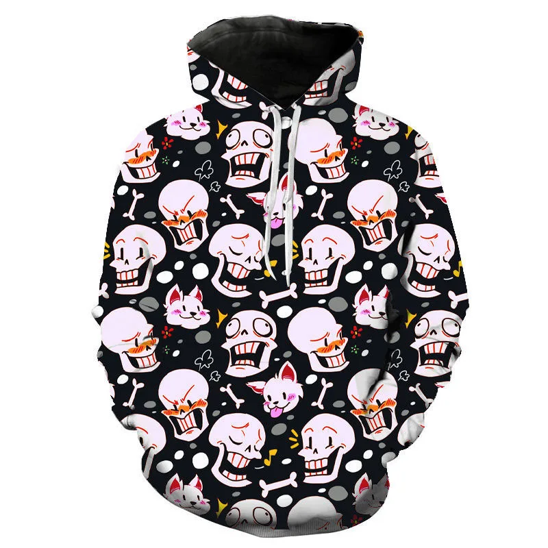 

Game Undertale Hoodies Skull Sans 3D Print Hooded Sweatshirt Men Women Casual Fashion Hoodie Harajuku Kids Boy Girl Tops Clothes