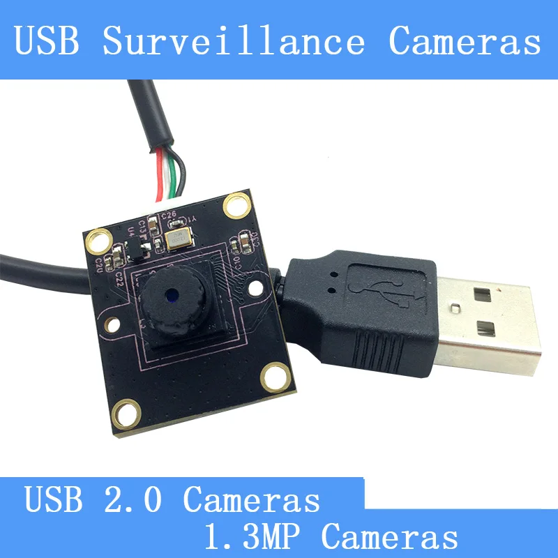 Квадратные камеры видеонаблюдения PU'Aimetis HD 1 3 мегапикселей модуль для USB2.0|camera