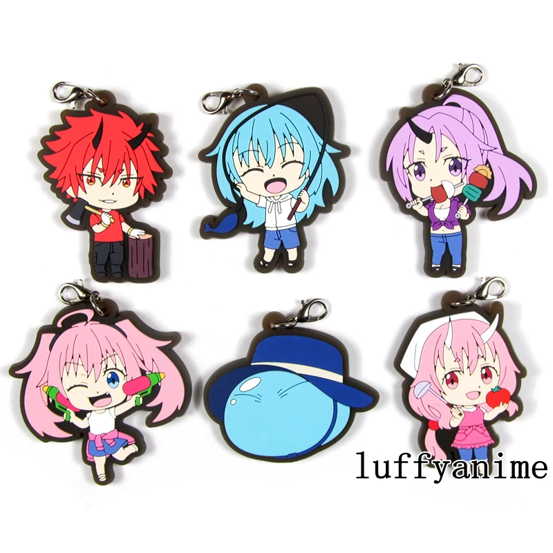 

That Time I Got Reincarnated as a Slime Mascot Rubber Strap Pendant Rimuru Tempest Milim Nava shuna shion Anime Phone Strap