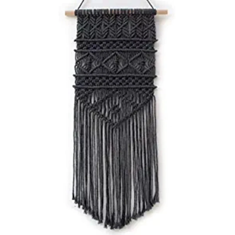 1 шт. макраме плетеная ткань современный геометрический богемный Настенный декор