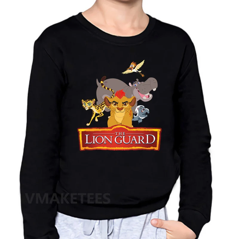 Детские худи для мальчиков и девочек с принтом Король Лев хлопковый свитер