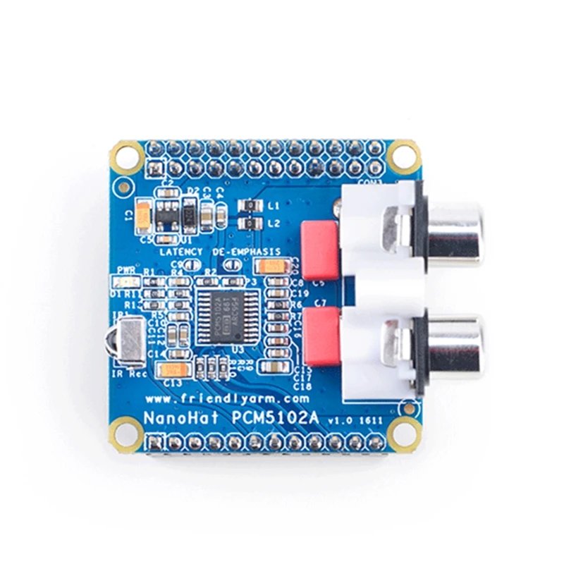 Цифровой аудио декодирующий модуль NanoHat PCM5102A поддерживает NanoPi NEO/Air NEO2 с частотой