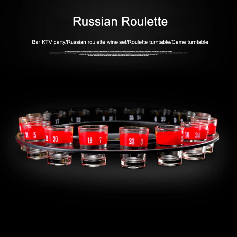 

Shots Glass Roulette Drinking Game Set with 16 Shots Glasses Adult Party Games JAN88