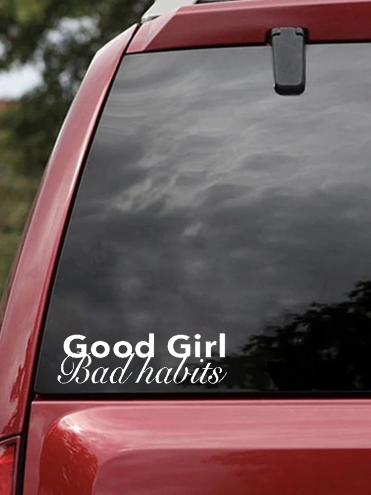 Good Girl вредных привычек бампер автомобиля Стикеры виниловые наклейки Jdm 4x4