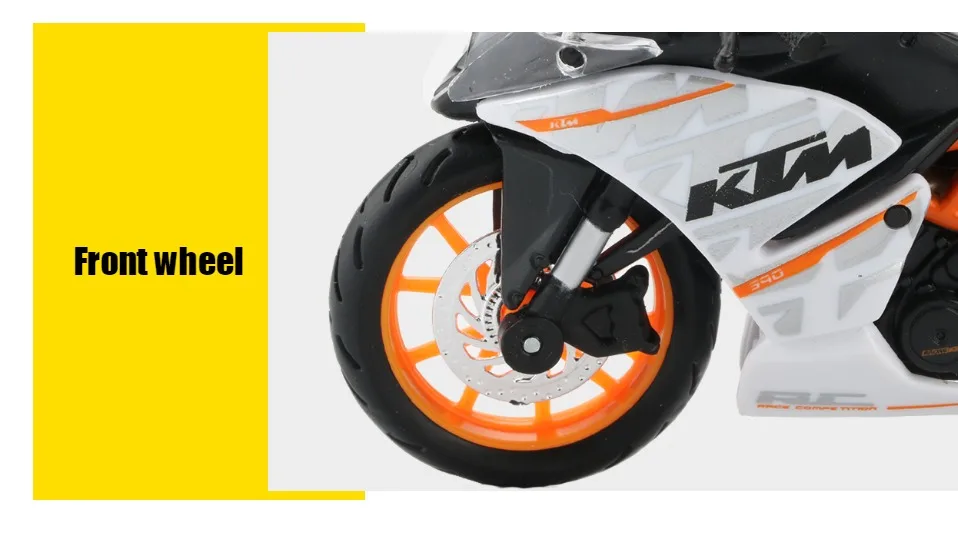 Maisto Сплав 1:18 Модель мотоцикла игрушка Моделирование KTM RC 390 мотоцикл автомобиль спортивный гоночный автомобиль Модель Коллекция игрушек для детей
