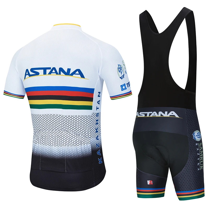 Новинка 2020 красный Астана велосипедная майка 19D набор велосипедных шорт