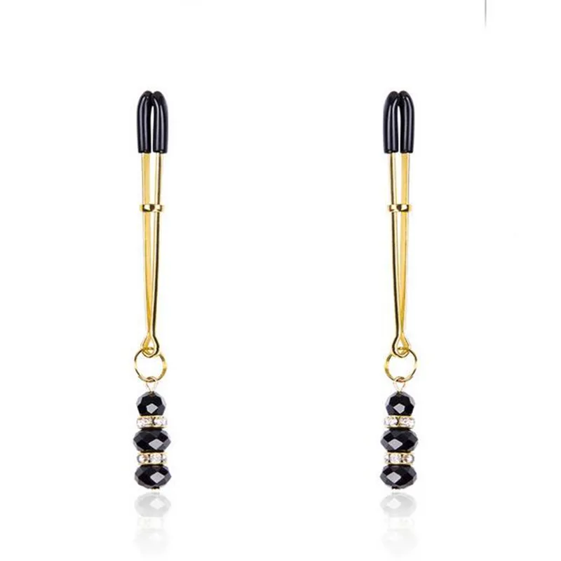 Новинка золотистый зажим для клитора сосков Фетиш одежда игрушки ролевых игр