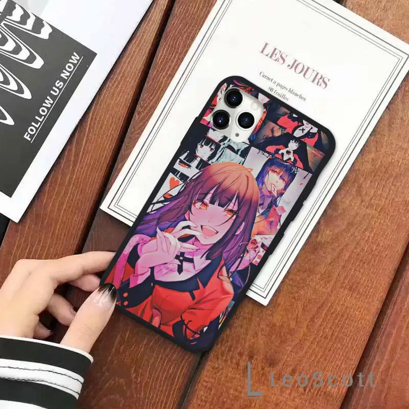 

Japanese Anime Kakegurui Jabami Yumeko Phone Case for iPhone 11 12 pro XS MAX 8 7 6 6S Plus X 5S SE 2020 XR Soft silicone