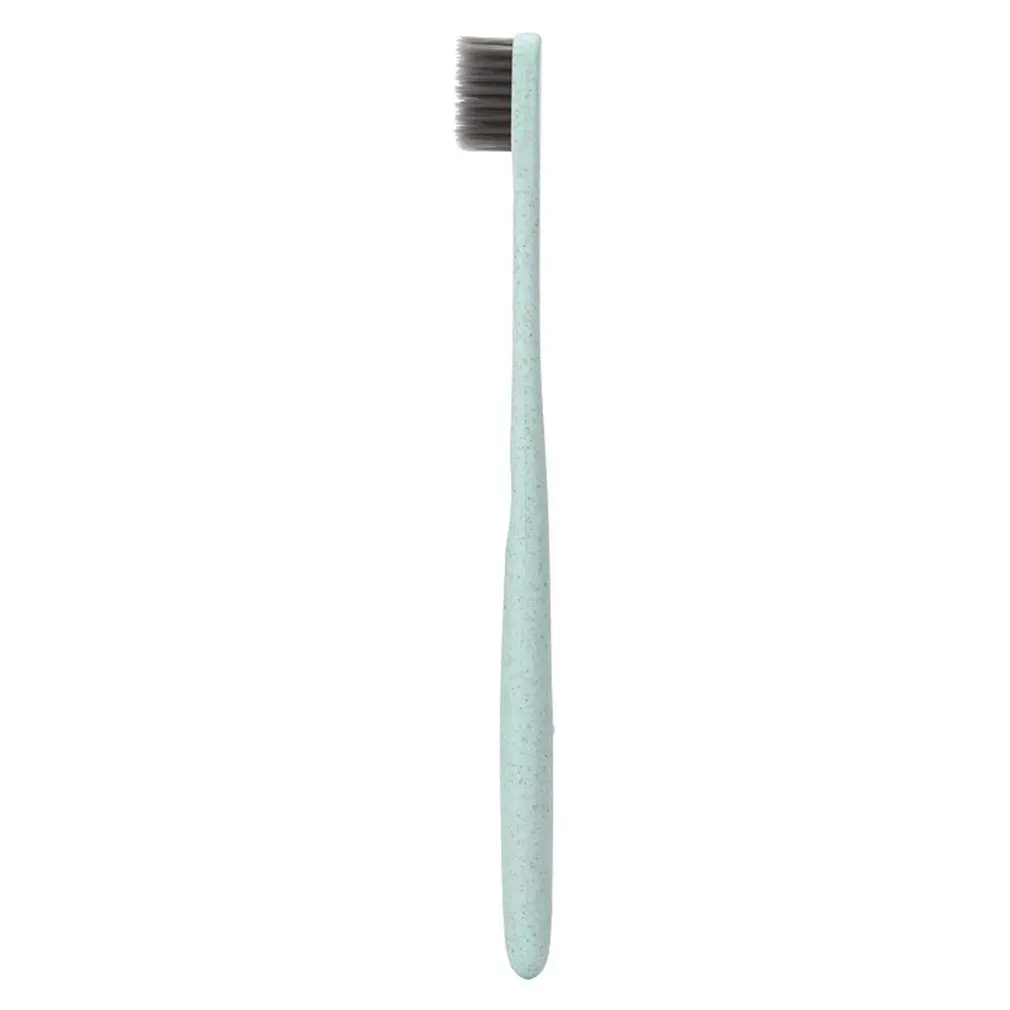 

Wheat Straw Bamboo Charcoal Toothbrush Brush Portable Round Tube Toothbrush Adult High-quality Soft Toothbrush