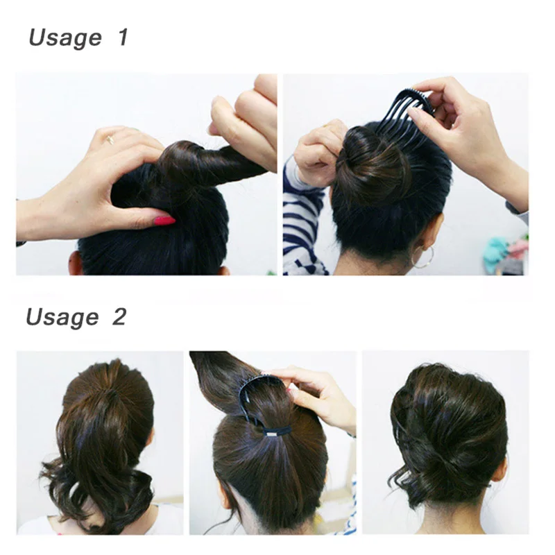 1 шт. вставки заколка для волос ухабистый хвост Расчёска Шпилька пушистая повязка