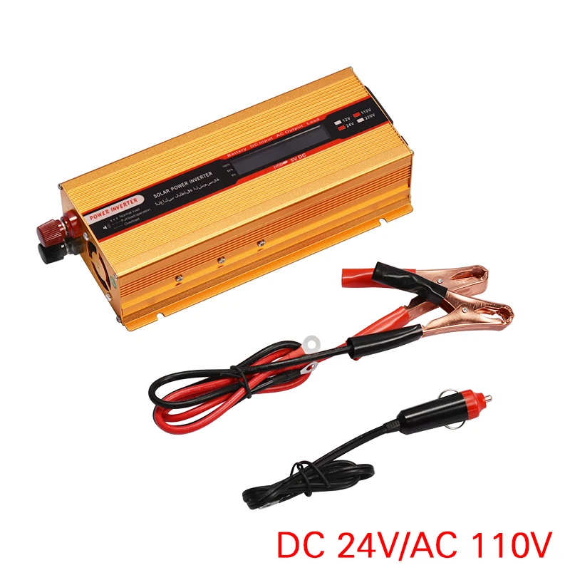 

Peak 6000W Modified Sine Wave Inverter LCD Display DC 12/ 24V To AC 110/220V Solar Power Inverter Overload Protect Converter