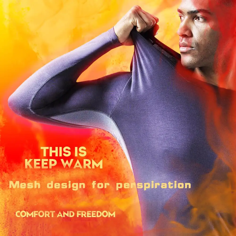 Мужское эластичное тонкое дышащее термобелье сетчатая толстовка топ блузка