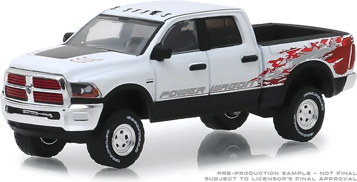 GreenLight 1:64 2016 Ram 2500 Power Wagon Яркая модель автомобиля из белого сплава металлические