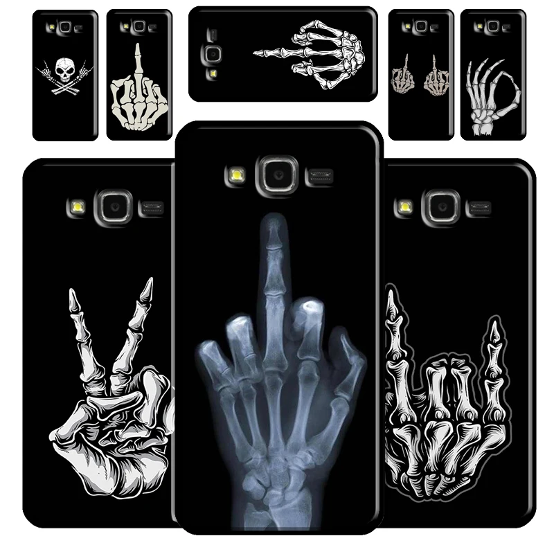Скелет средний палец для Samsung Galaxy A3 A5 J1 2016 J3 J5 J7 2017 A6 A8 J6 J4 Plus J8 A7 A9 2018 чехол телефона |