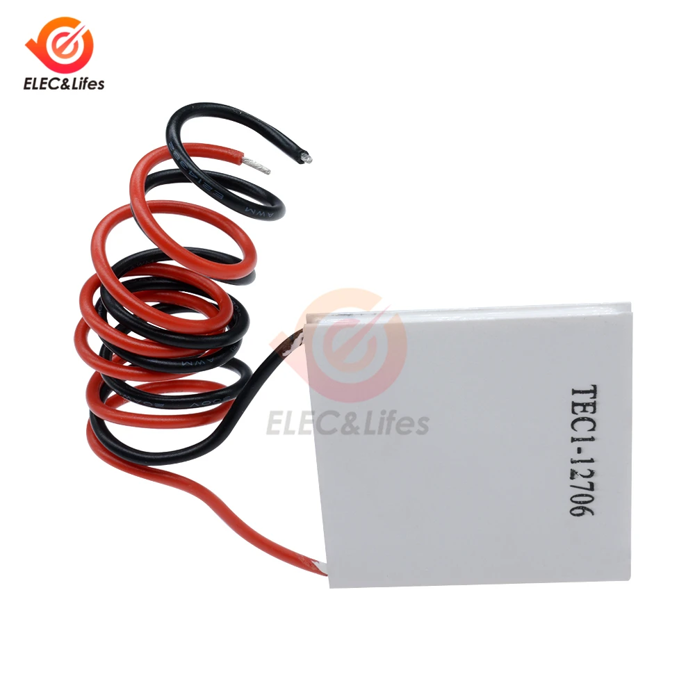 TEC1-12705 Термоэлектрический охладитель Пельтье 12V TEC1-12706 TEC1-12710 TEC1-12715 40*40 мм пластина Пельтье DIY Пельтье Elemente модуль